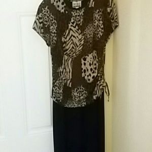 Aline animale print dress